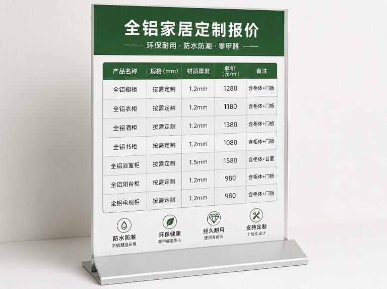 全铝衣柜门与橡木纹铝制柜体